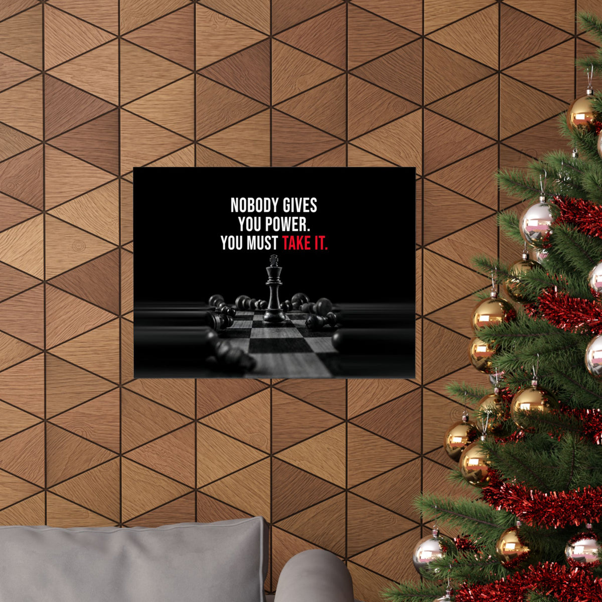 Nobody Gives You Power - Chess Wall Art | Matte Poster (Landscape)
