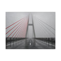 Span in Fog - Red Wall Decor | Canvas (Landscape)