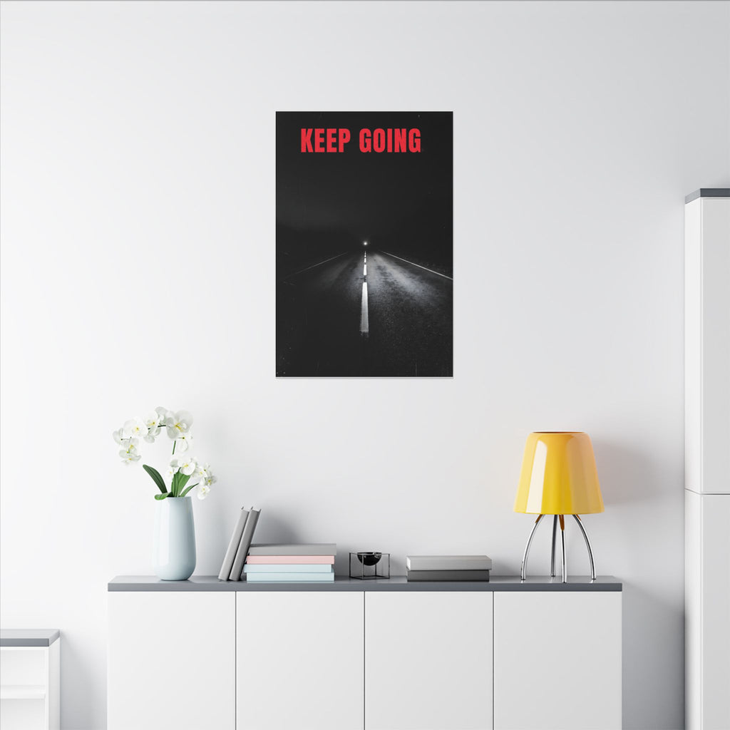 The Extra Mile - Night Road Wall Art | Canvas