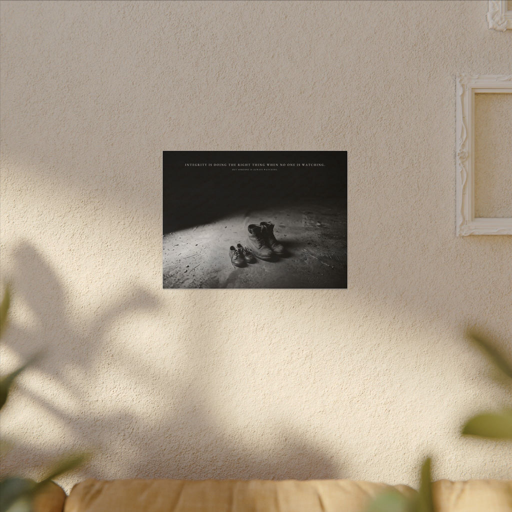 Integrity Is Doing the Right Thing When No One Is Watching - Wall Art | Canvas (Landscape)