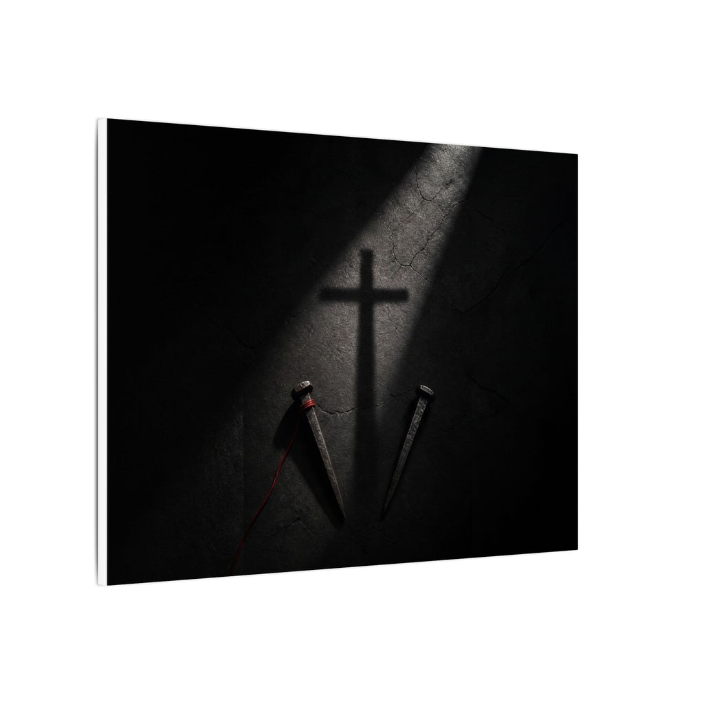 Nails and Shadow - Christian Wall Art | Canvas (Landscape)