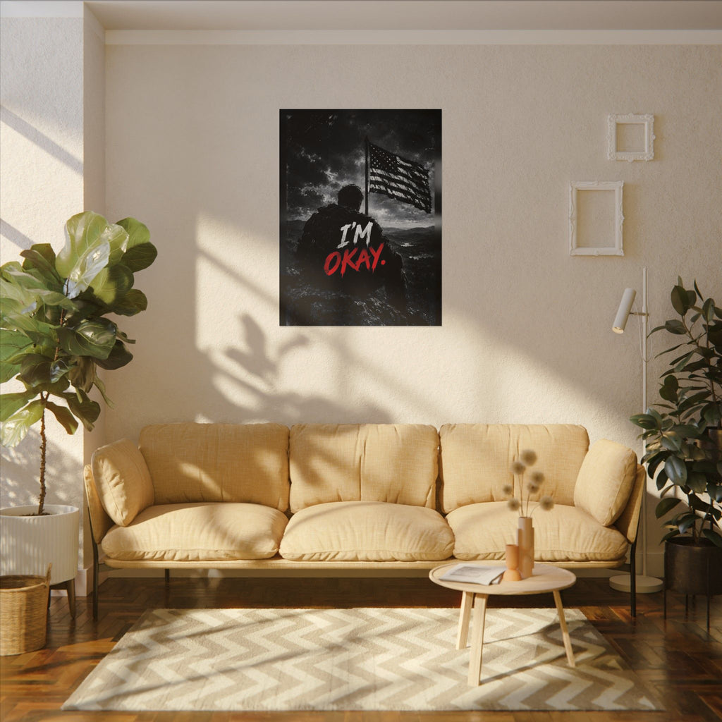 I'm Okay - Man Cave Wall Art | Canvas