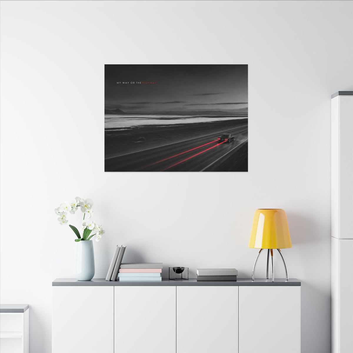 My Way or the Highway - Car Wall Art | Canvas (Landscape)
