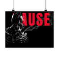 Pause (Landscape) - Smoking Skeleton Wall Art, Dark Gothic Man Cave | Matte Poster