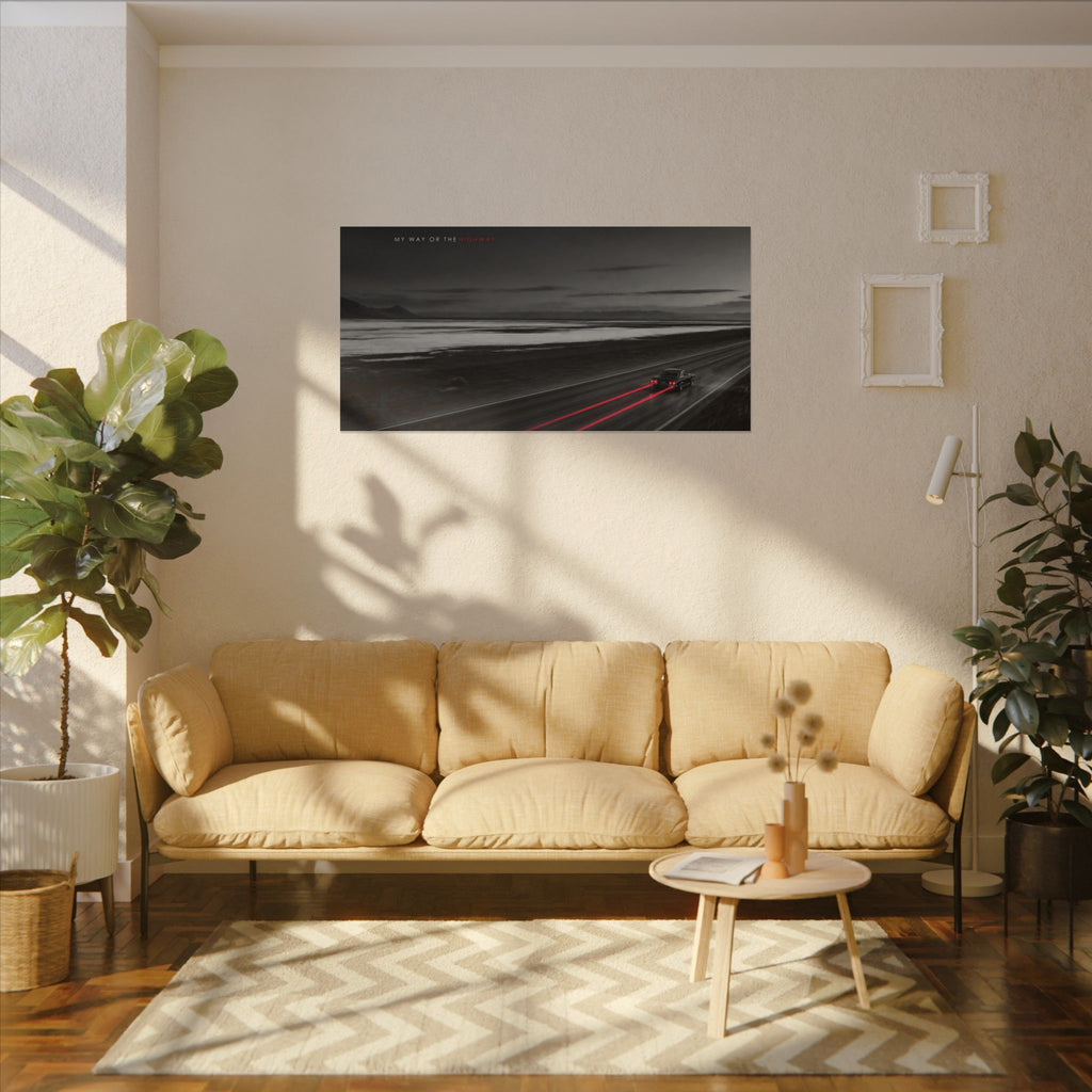 My Way or the Highway - Car Wall Art | Canvas (Panoramic)