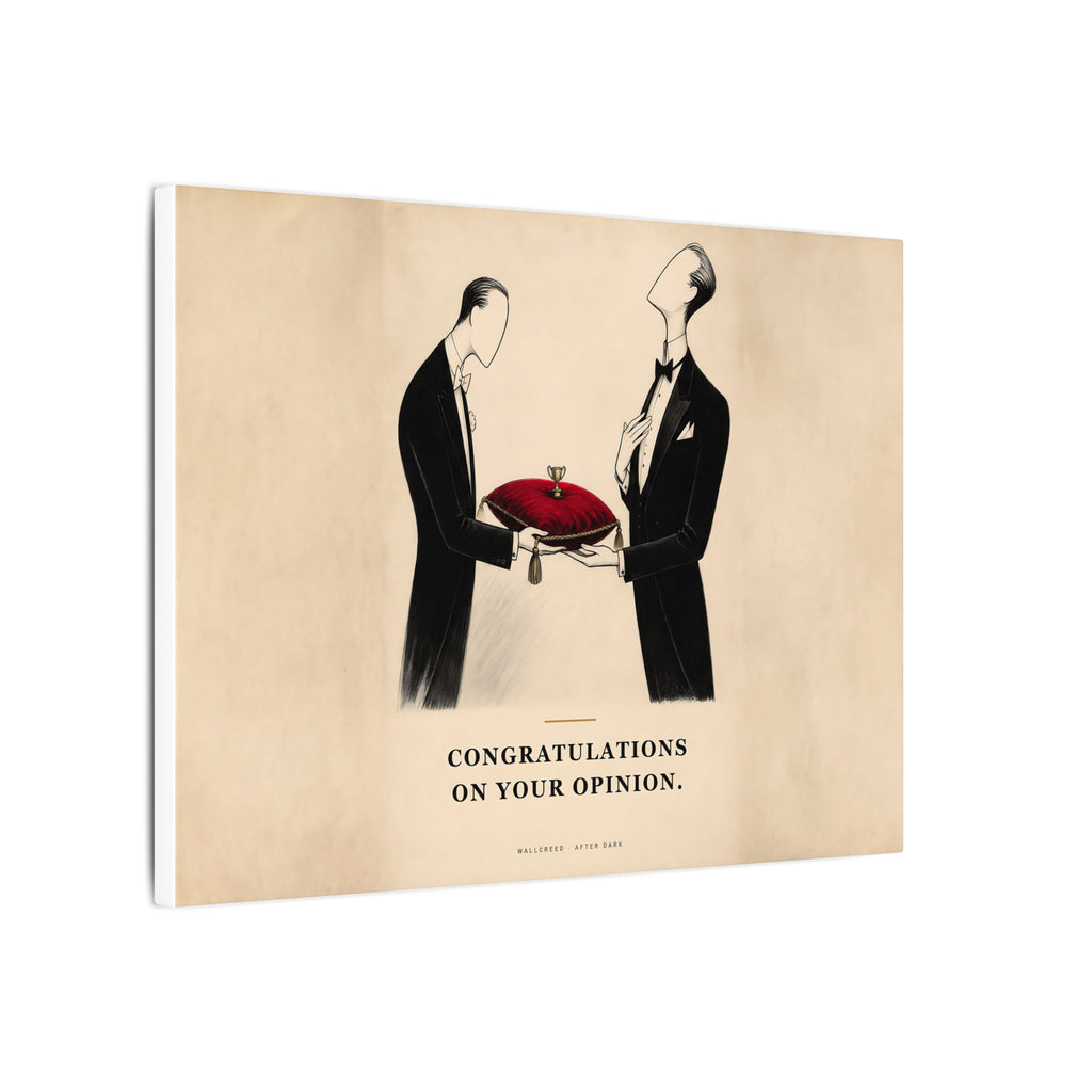 Congratulations on Your Opinion - Funny Wall Art | Canvas (Landscape)