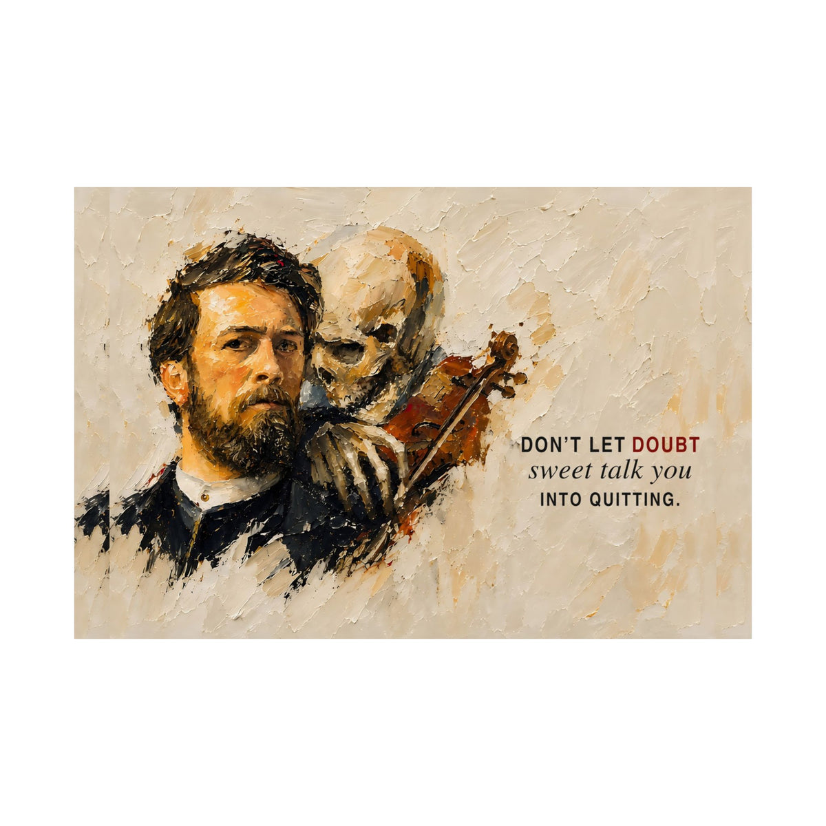 Don't Let Doubt - Motivational Wall Art | Matte Poster (Landscape)