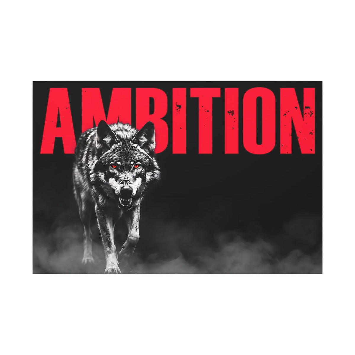Ambition - Wolf Wall Art | Canvas (Landscape)