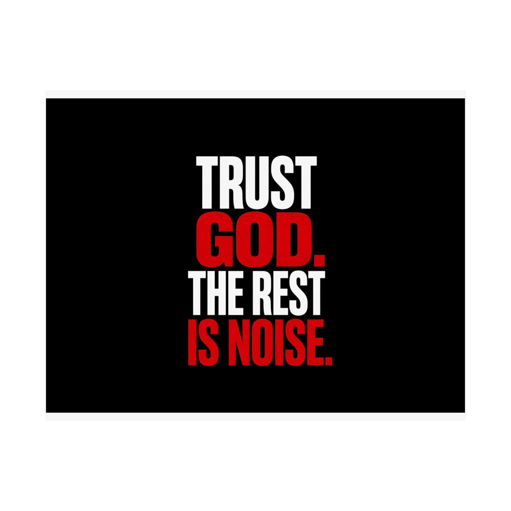 Trust God - Christian Wall Art | Matte Poster (Landscape)