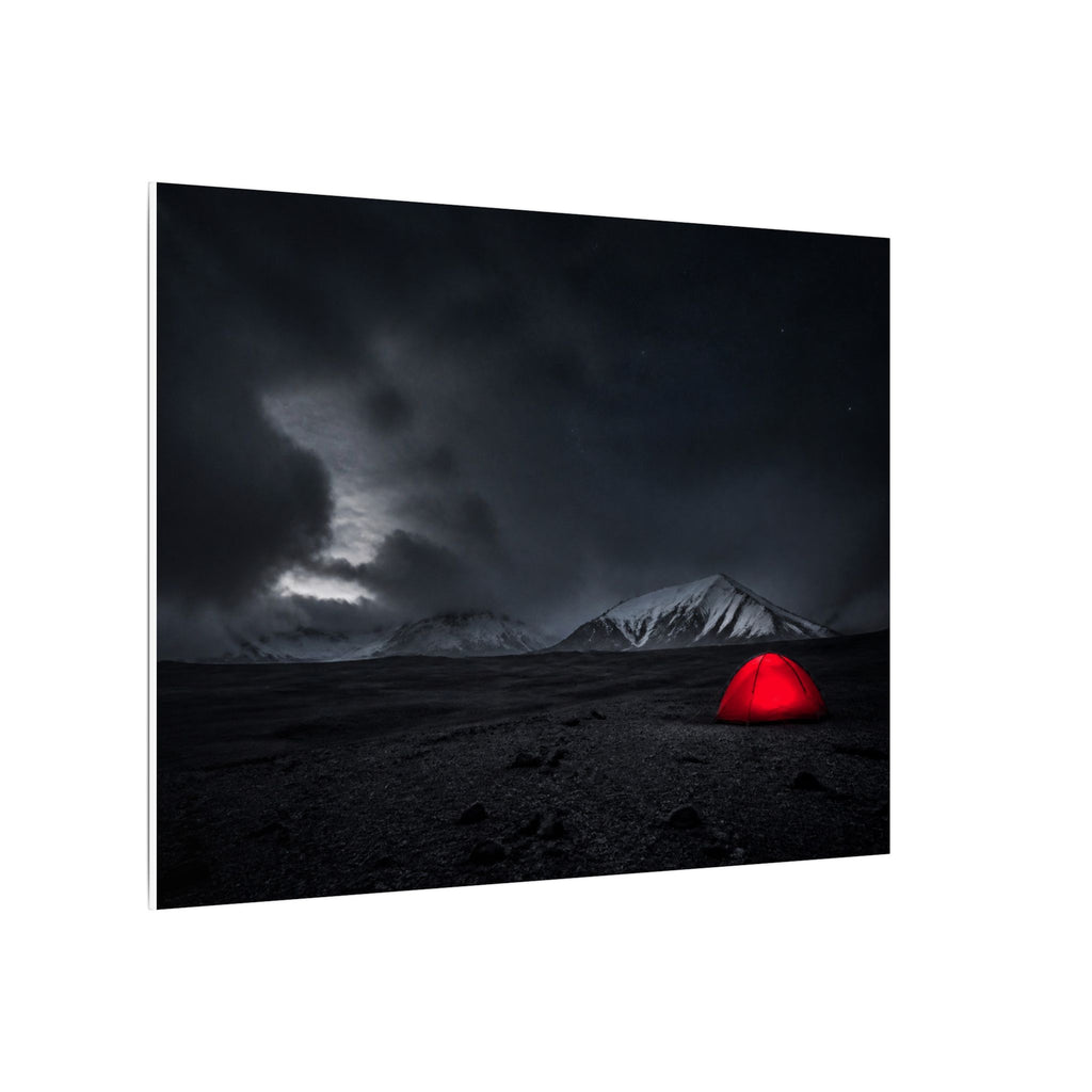 Red Tent - Wall Art Above Bed | Canvas (Landscape)