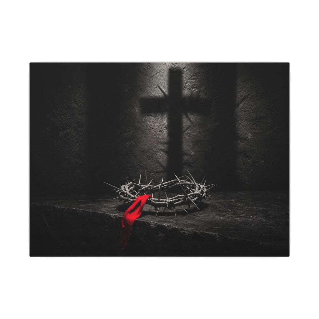 Crown and Shadow - Crown of Thorns Wall Art | Canvas (Landscape)