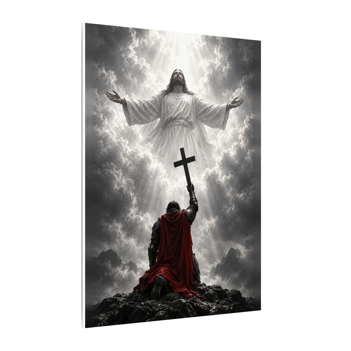 Jesus and the Warrior - Christian Wall Art | Canvas