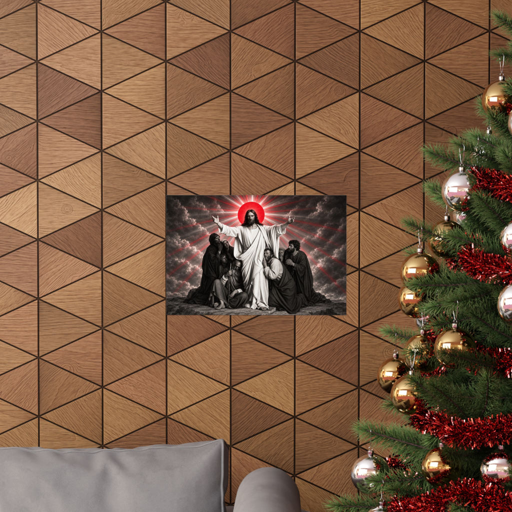 Christ and the Disciples - Christian Wall Art | Matte Poster (Landscape)