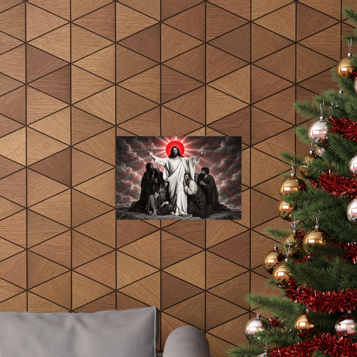 Christ and the Disciples - Christian Wall Art | Matte Poster (Landscape)