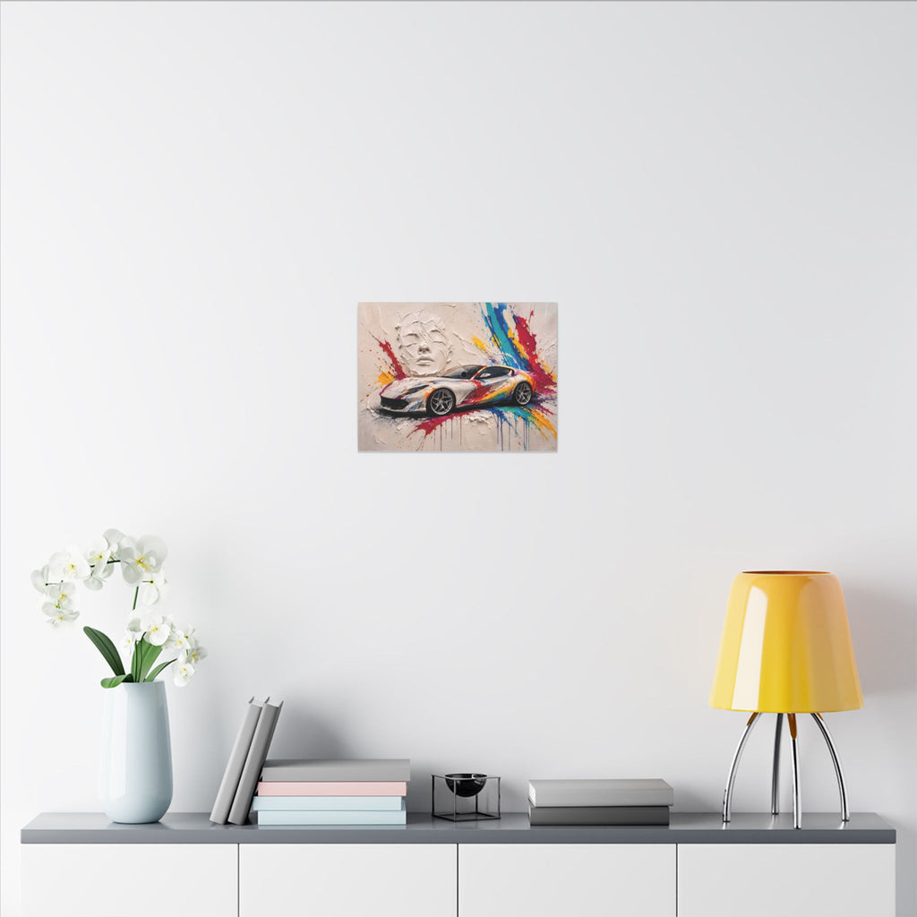 Full Throttle Wide - Supercar Splash Art Landscape | Canvas
