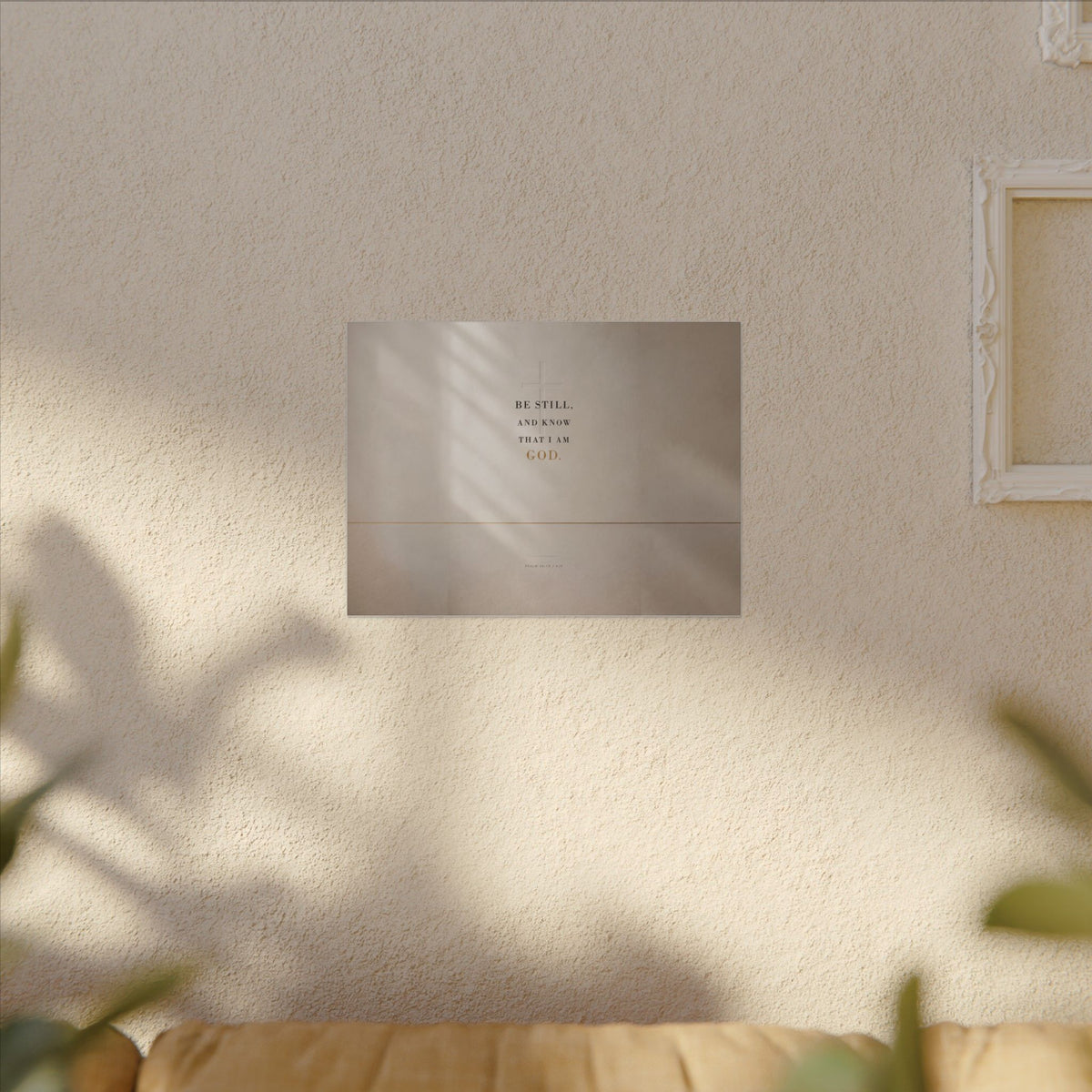 Be Still - Psalm 46:10 Bible Verse Wall Art | Canvas (Landscape)