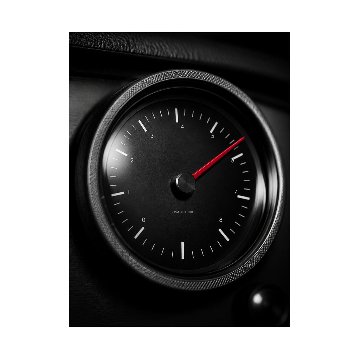 Redline Gauge - Tachometer Wall Art | Matte Poster