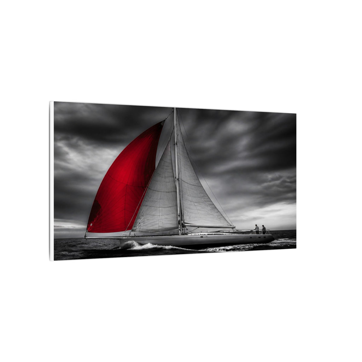 Red Sail - Large Wall Art for Bedroom | Canvas (Panoramic)