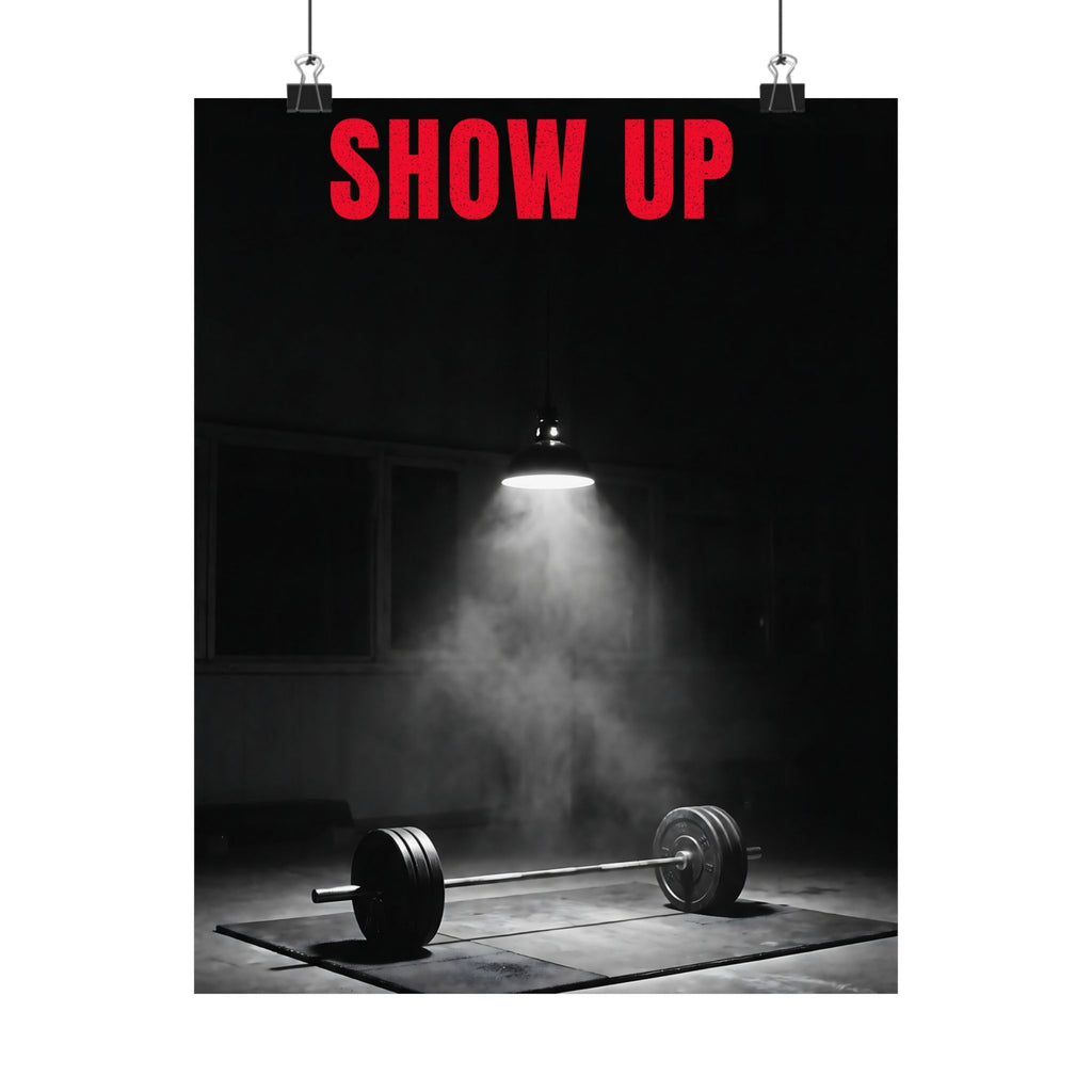 Show Up - Gym Wall Art | Matte Poster