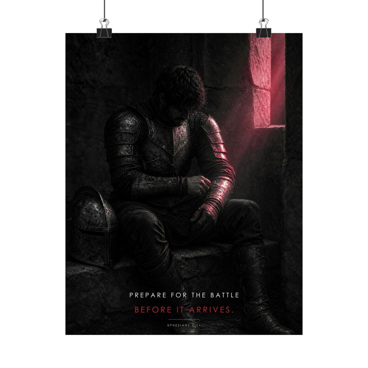 Before the Battle - Armor of God Wall Art | Matte Poster