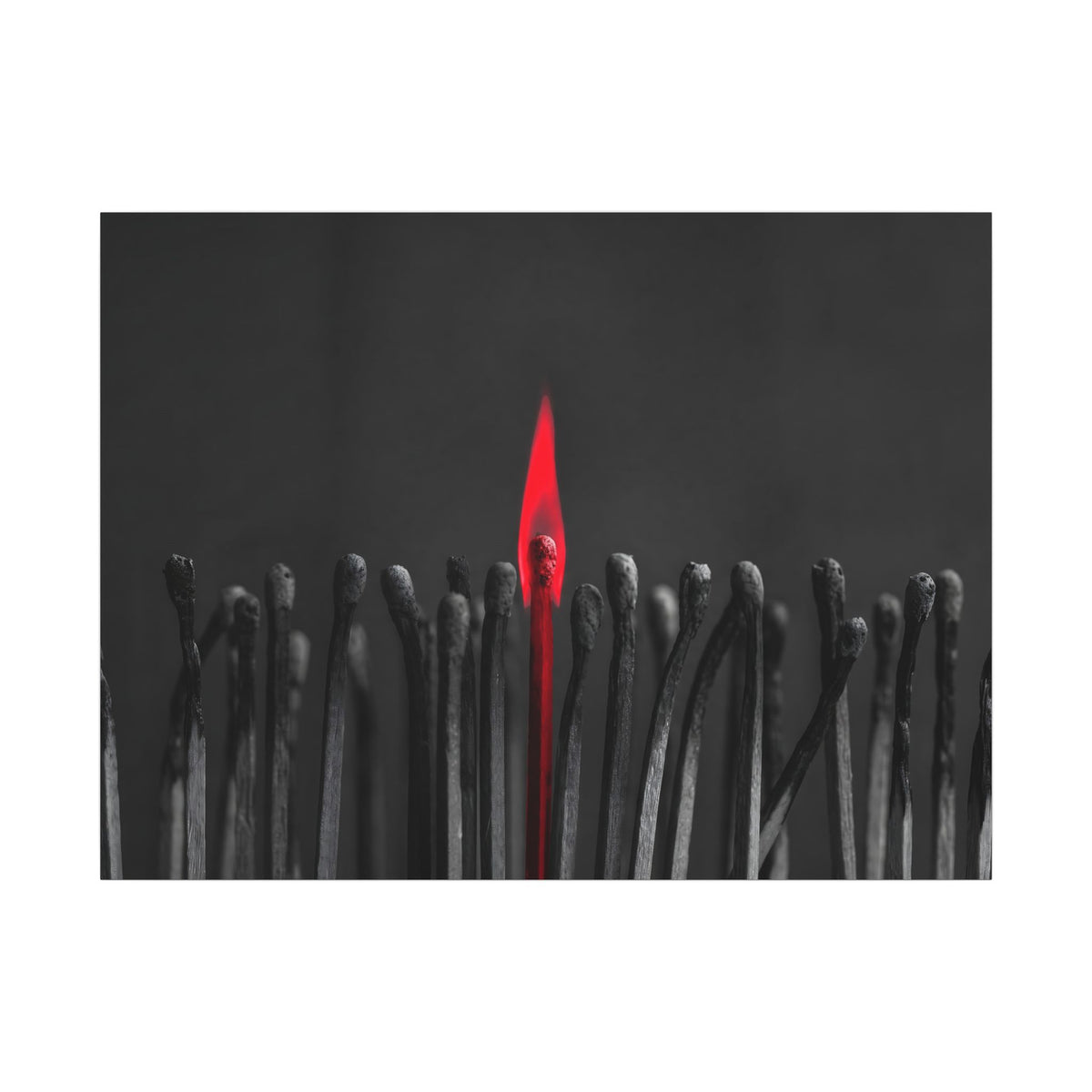 The One Still Burning - Office Wall Art For Men | Canvas (Landscape)