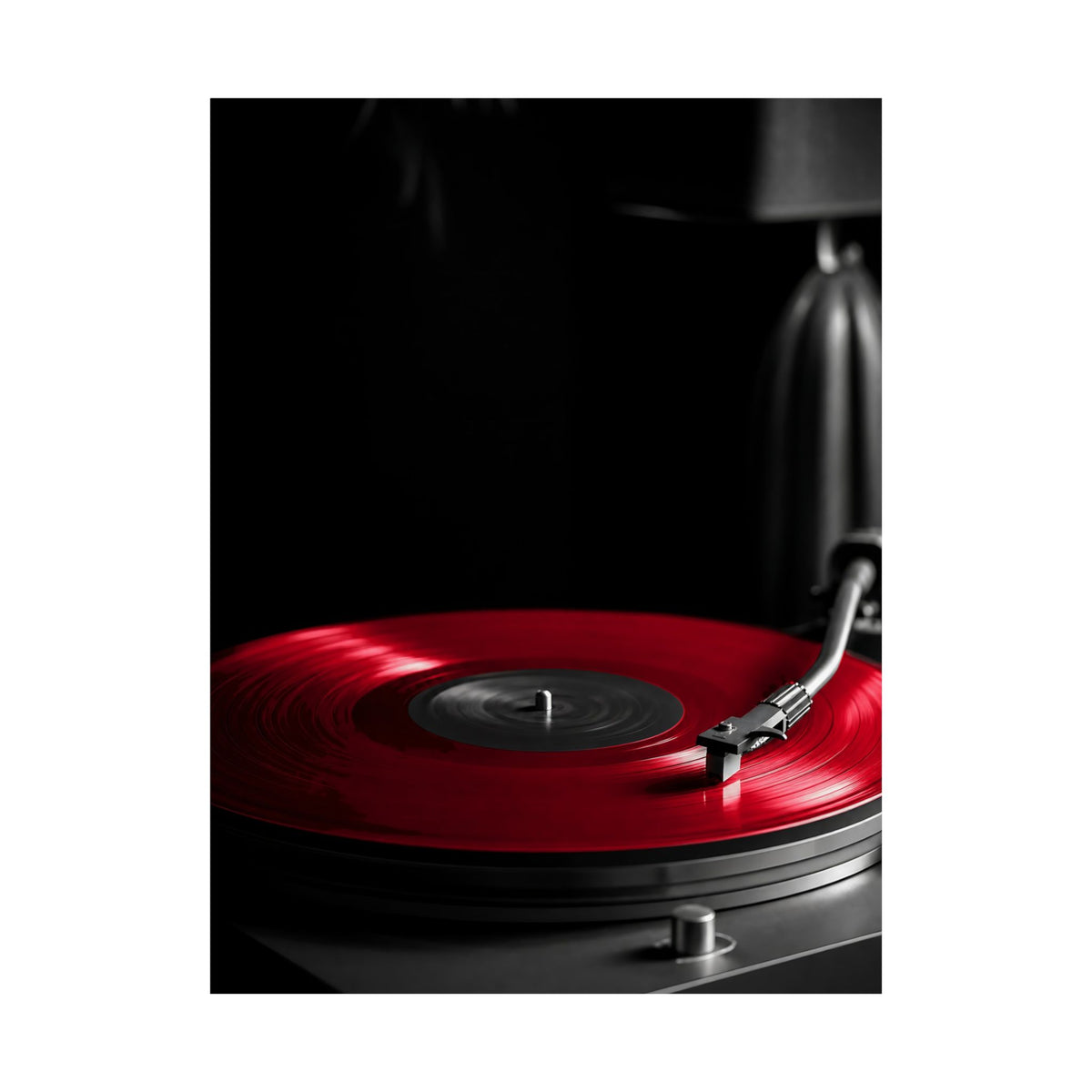 Red Vinyl - Mens Office Wall Art | Matte Poster
