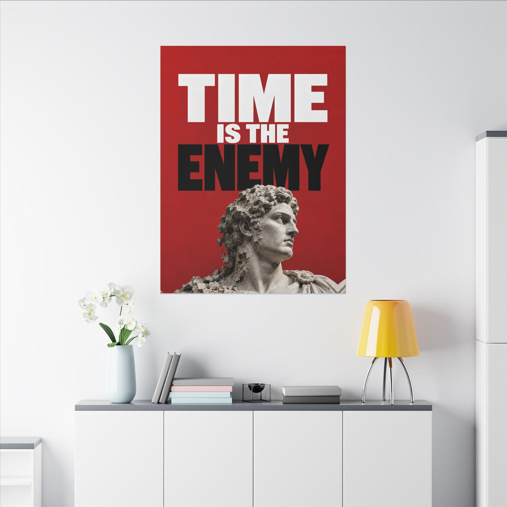 Time Is the Enemy - Motivational Wall Art | Canvas