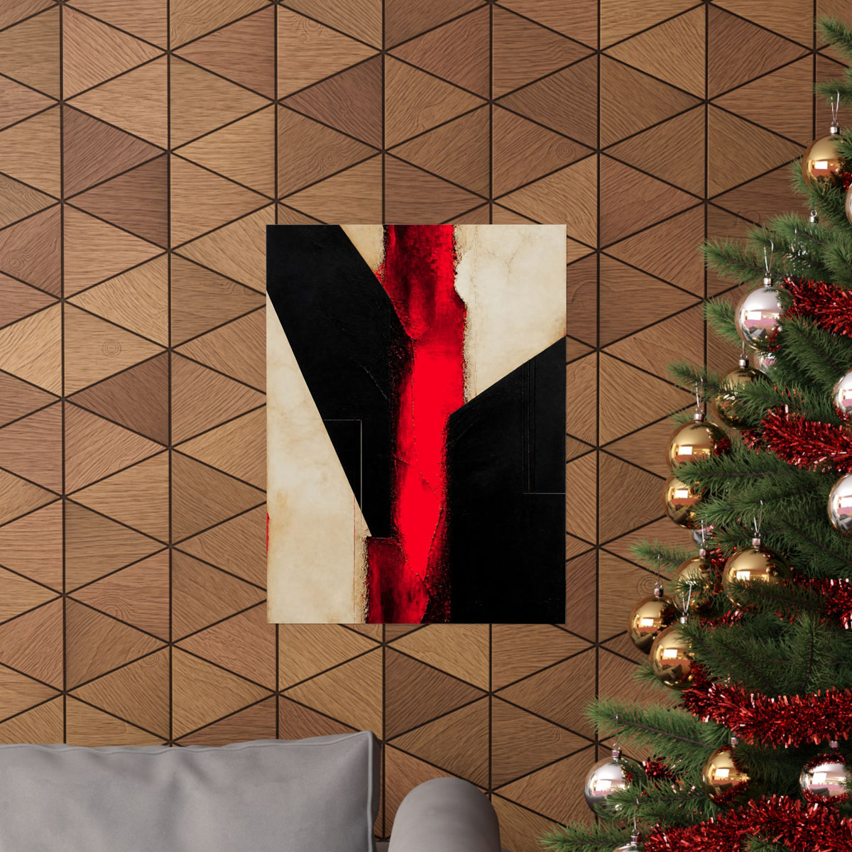 Controlled Fire - Red Wall Decor | Matte Poster
