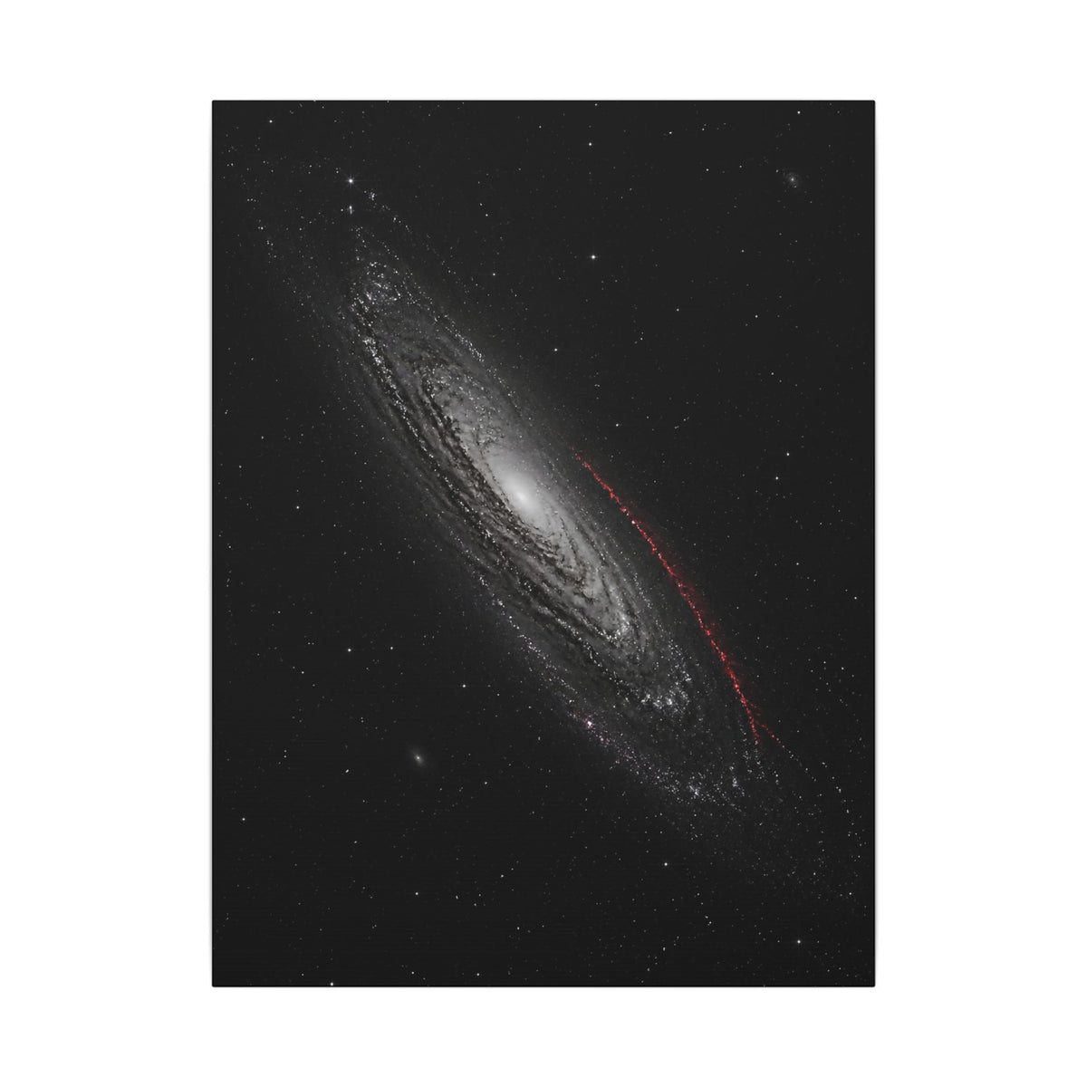 Crimson Orbit - Space Wall Art | Canvas