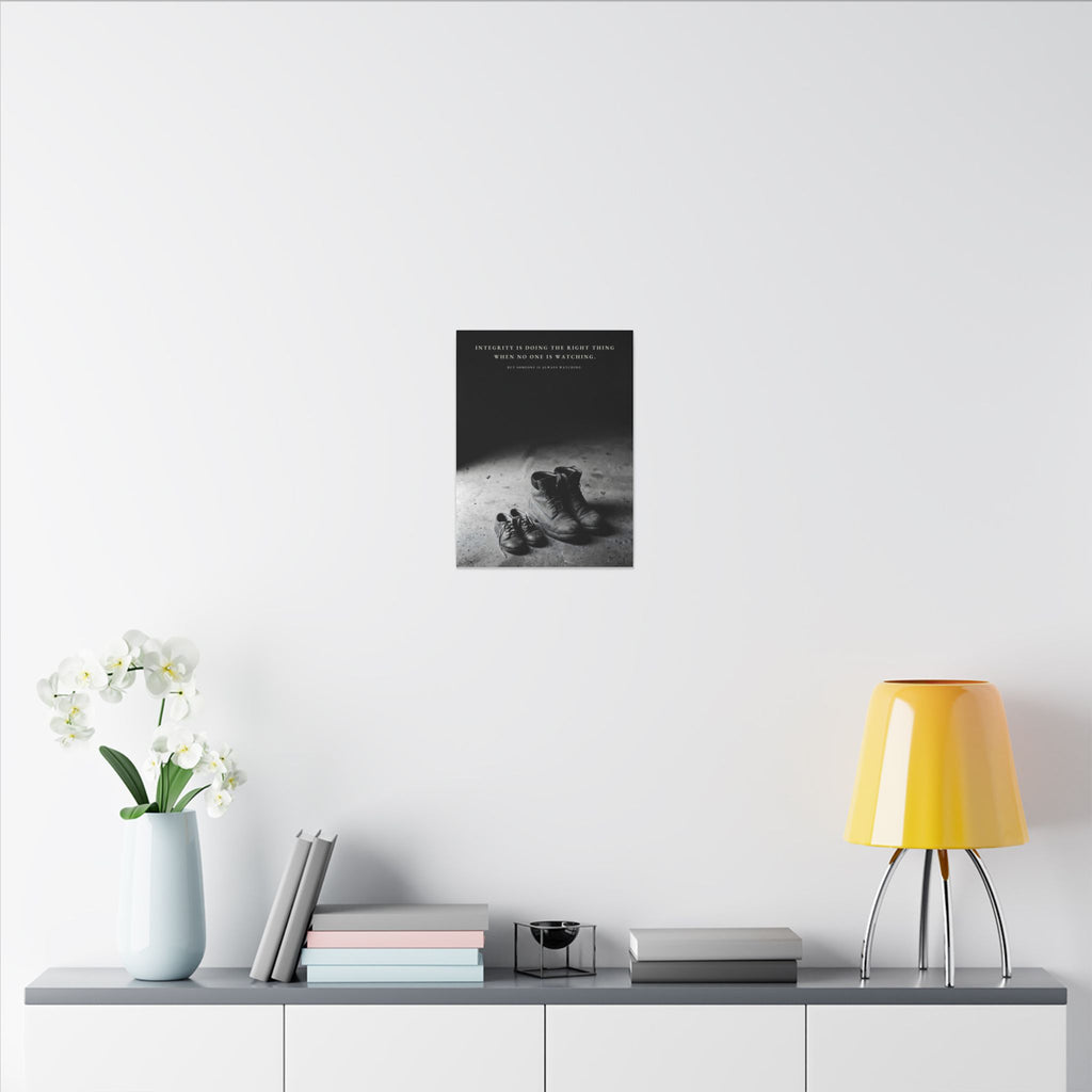 Integrity Is Doing the Right Thing When No One Is Watching - Wall Art | Canvas