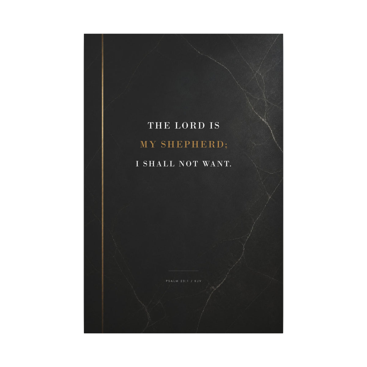 The Lord Is My Shepherd - Psalm 23 Scripture Wall Art | Canvas
