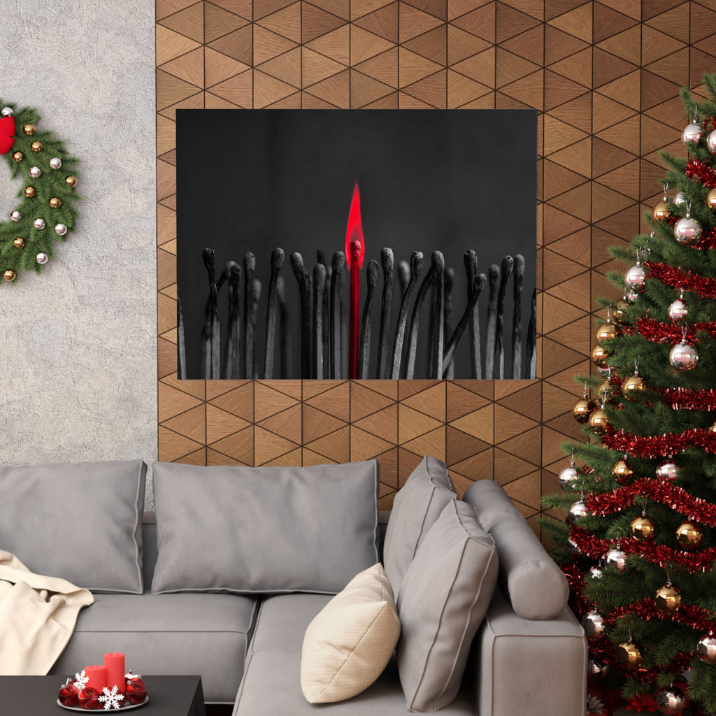 The One Still Burning - Office Wall Art For Men | Matte Poster (Landscape)