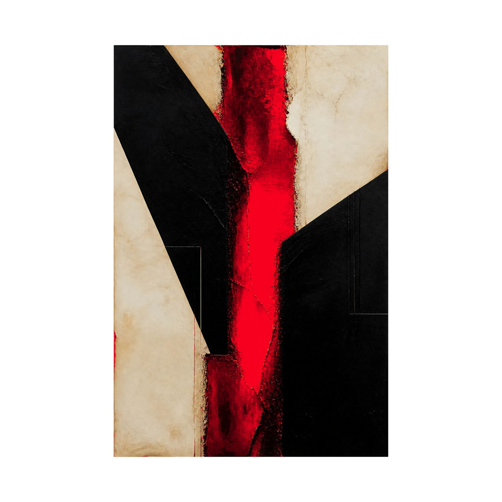Controlled Fire - Red Wall Decor | Matte Poster
