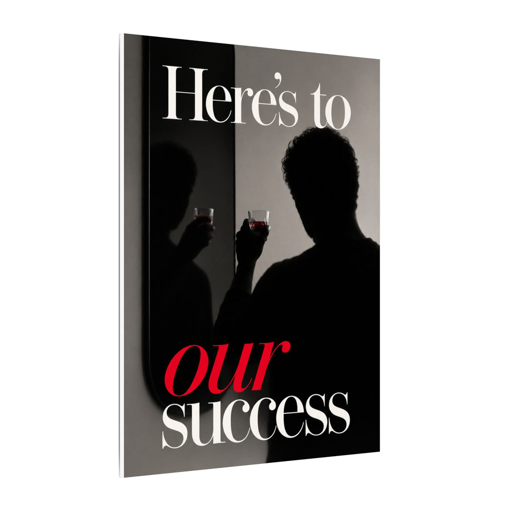 Here's To Our Success - Man Cave Wall Art | Canvas