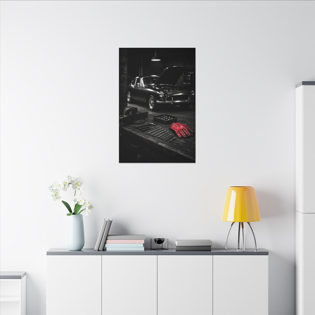 Built, Not Bought - Garage Wall Art | Canvas