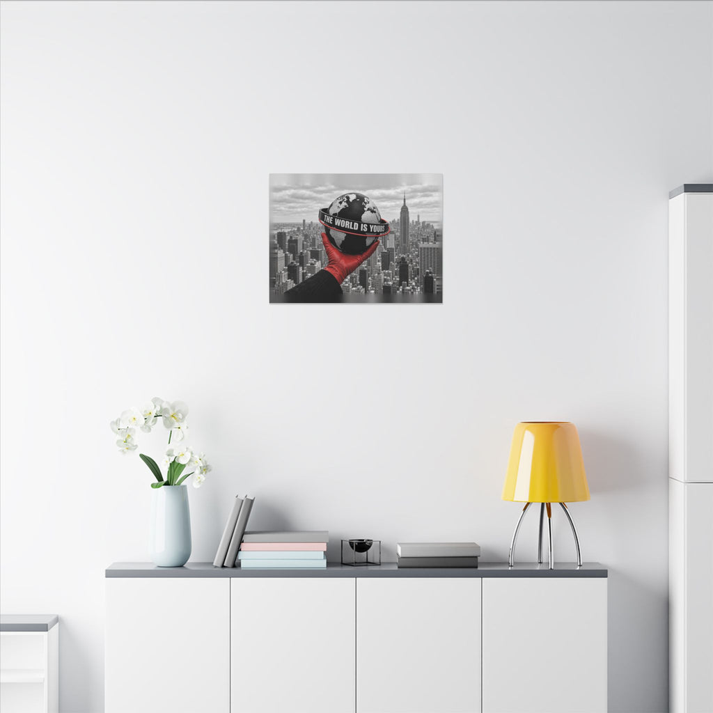 The World Is Yours - Money Wall Art | Canvas (Landscape)