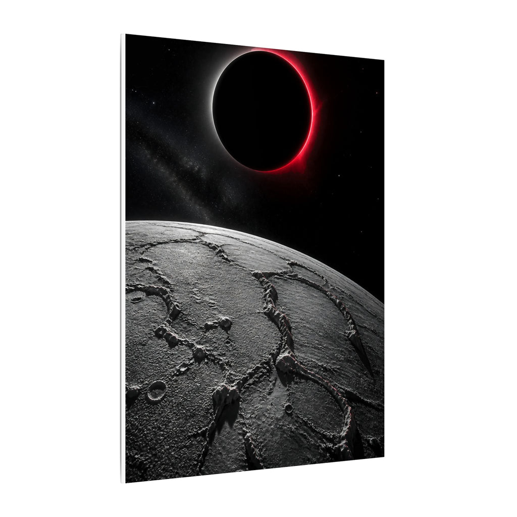 Red Eclipse - Moon Wall Art | Canvas