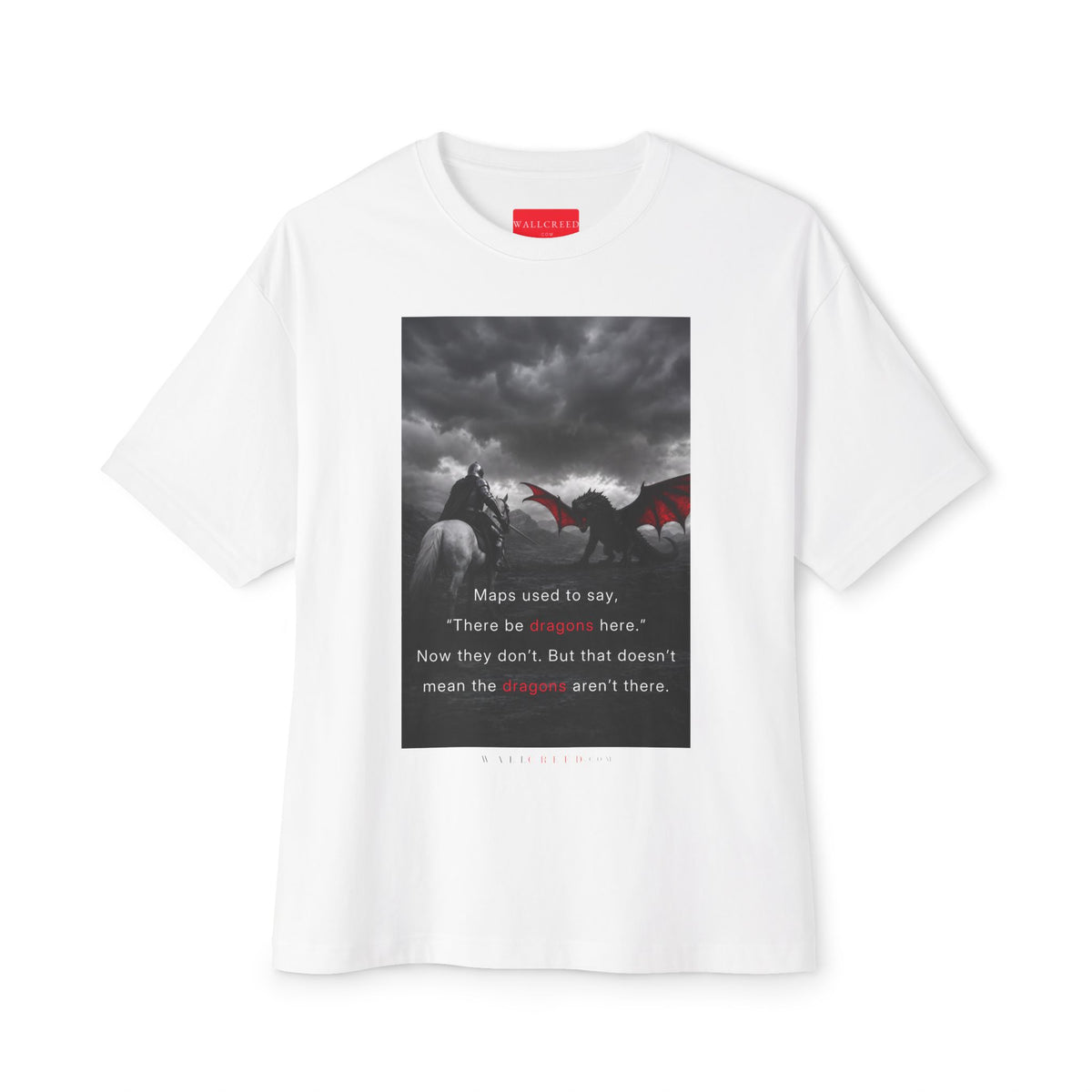 There Be Dragons | Heavyweight Tee (Front + Back)