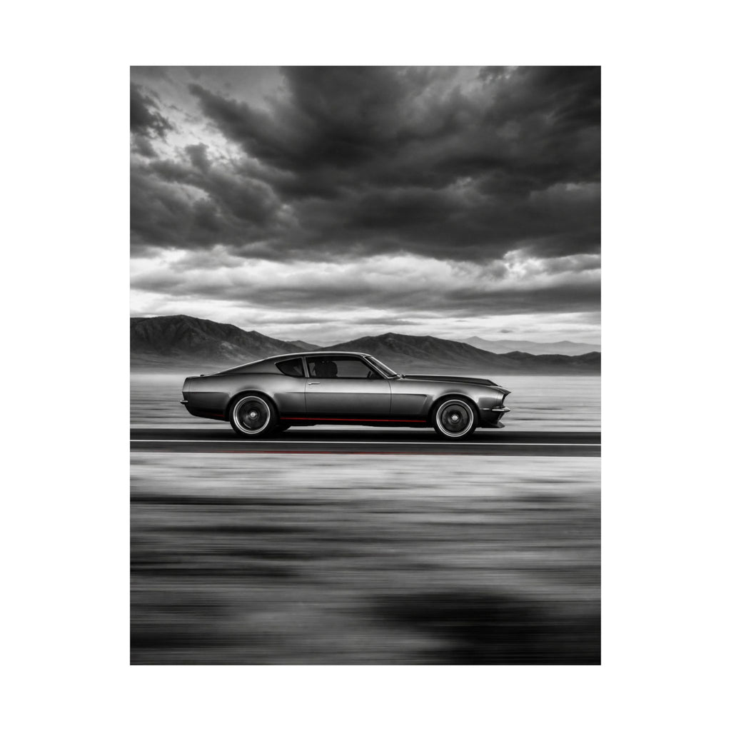 Open Road Velocity - Muscle Car Wall Art | Matte Poster