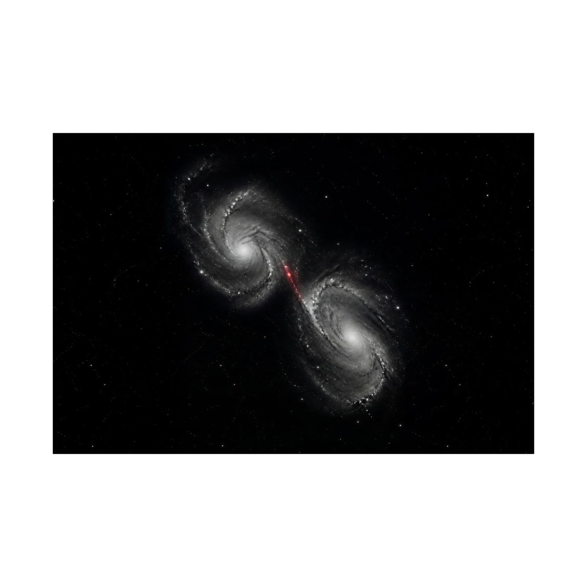 Collision Course - Space Wall Art | Matte Poster (Landscape)
