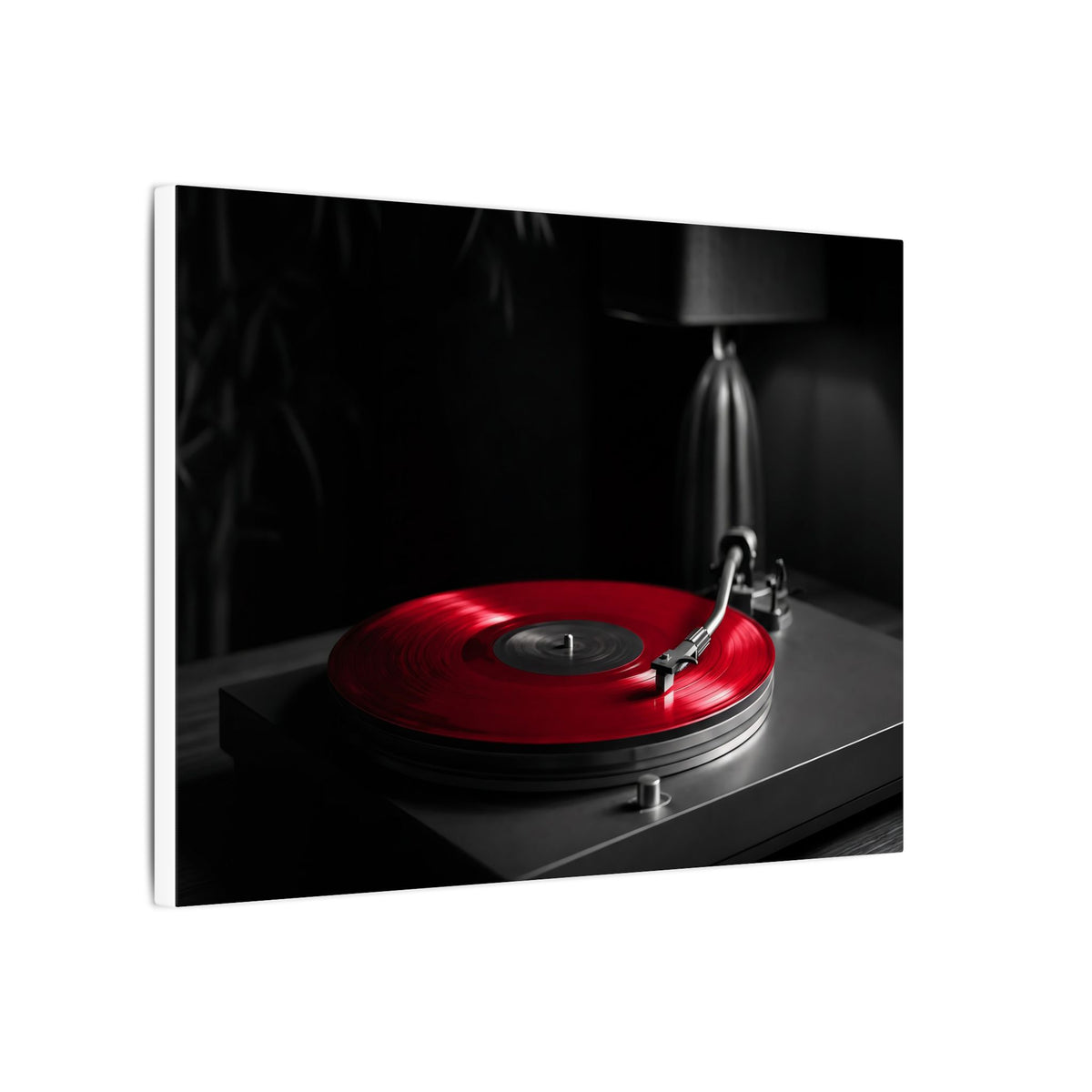 Red Vinyl - Mens Office Wall Art | Canvas (Landscape)