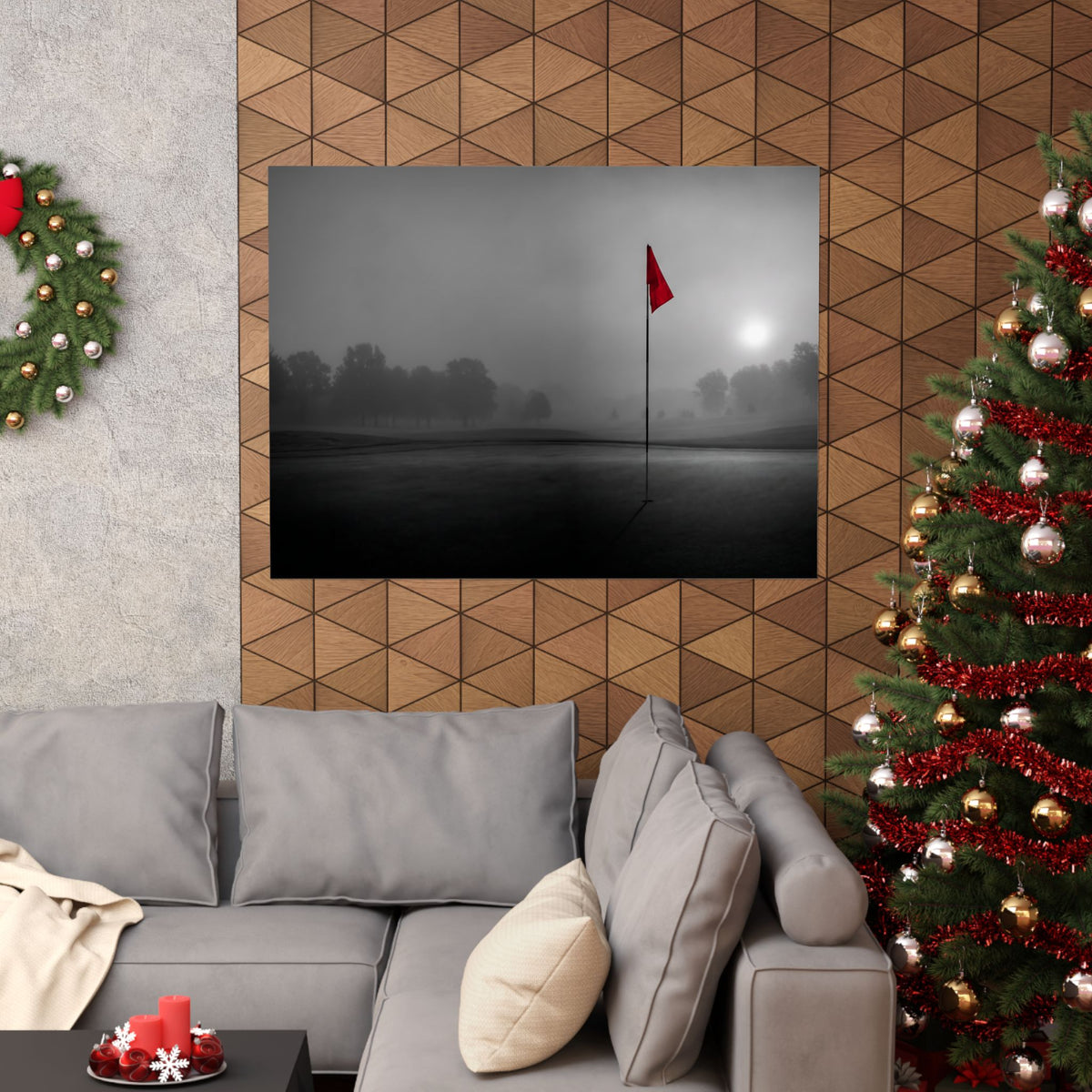 Flag on the Green - Wall Art For Executive Offices | Matte Poster (Landscape)