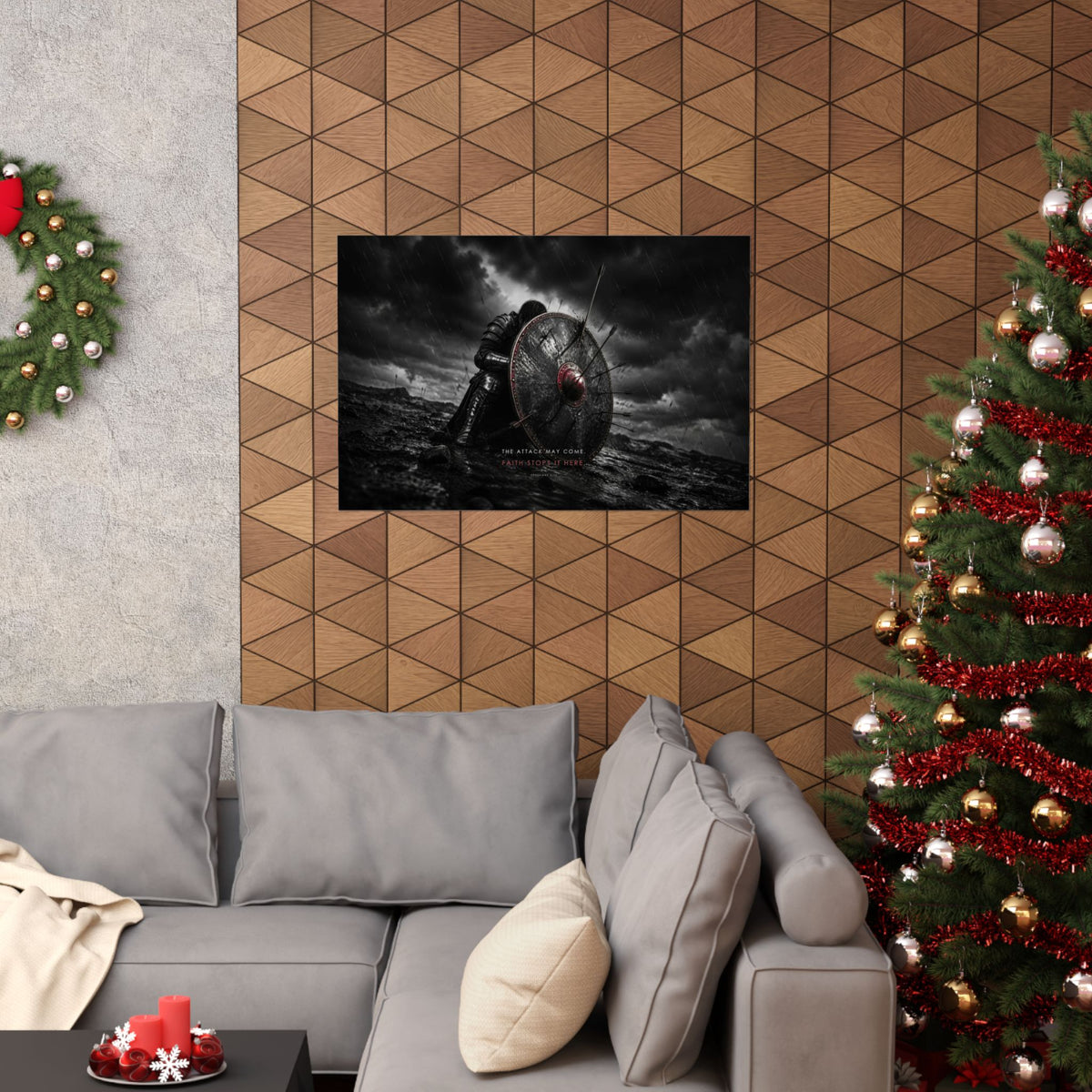 Shield of Faith - Armor of God Wall Art | Matte Poster (Landscape)