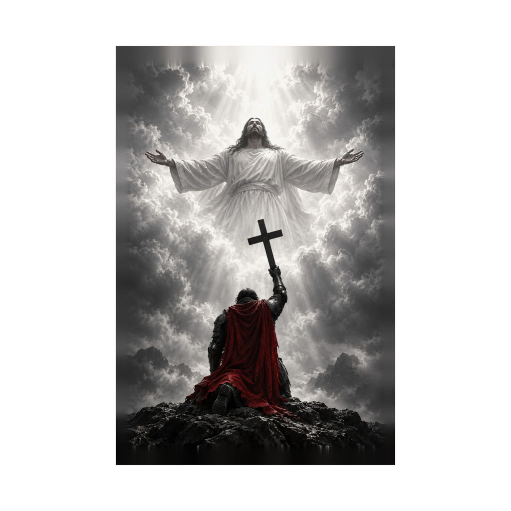 Jesus and the Warrior - Christian Wall Art | Matte Poster