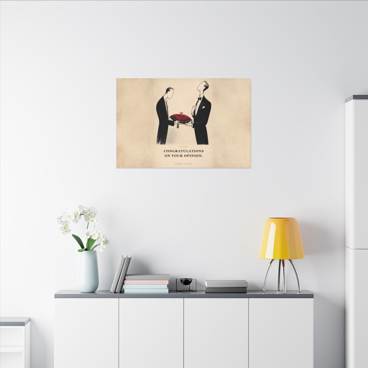 Congratulations on Your Opinion - Funny Wall Art | Canvas (Landscape)