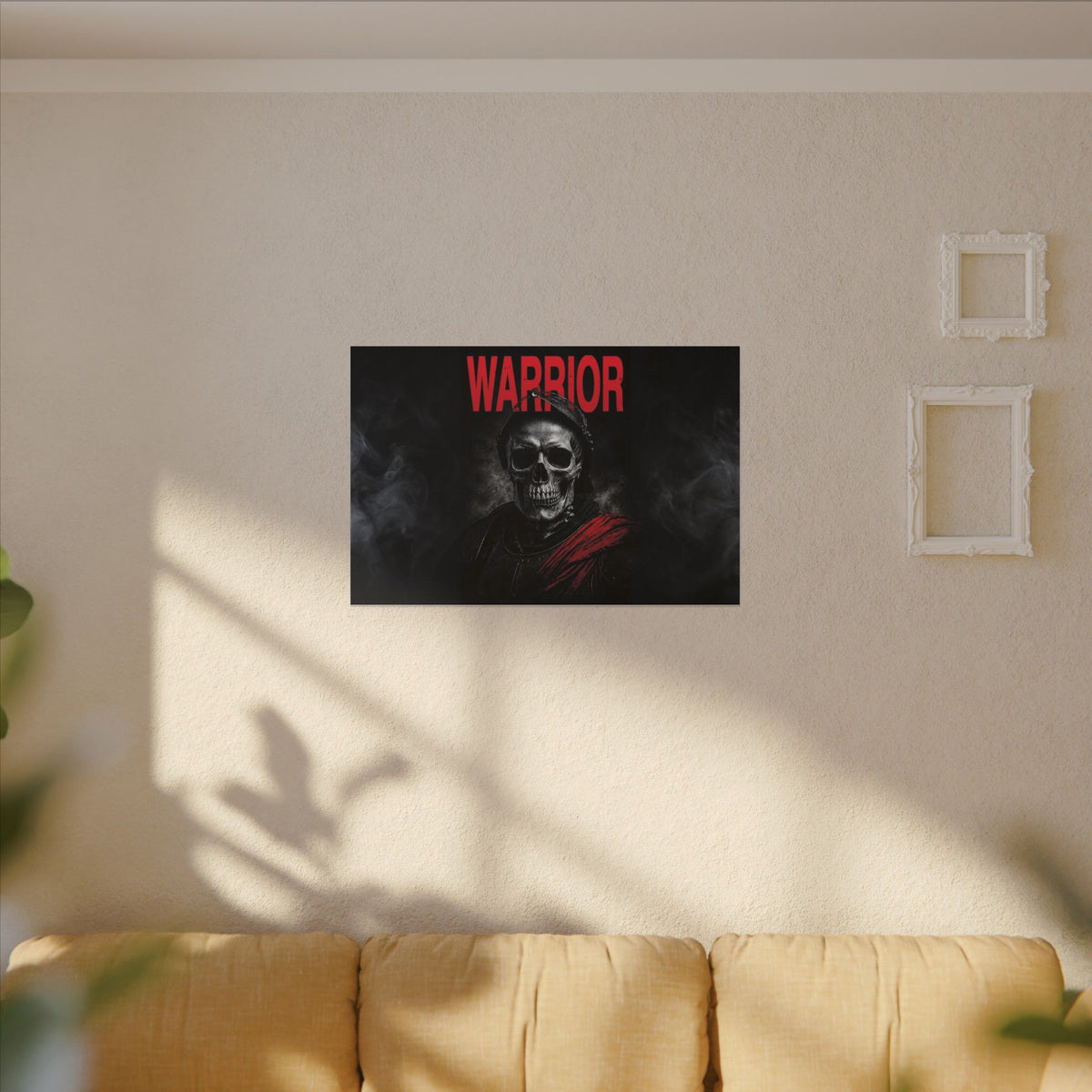 Warrior - Skull Painting | Canvas (Landscape)