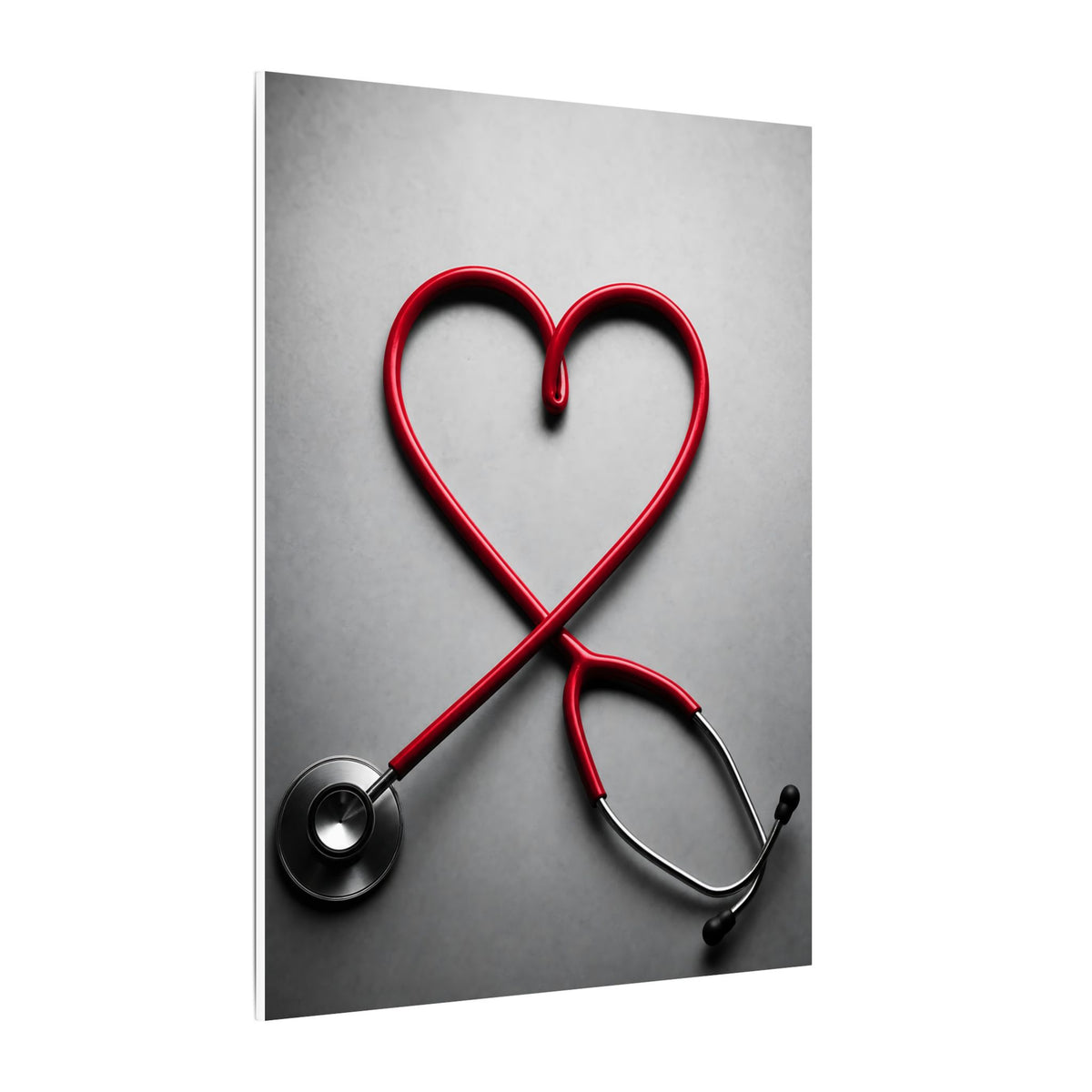 The Stethoscope Heart - Doctor's Office Wall Art | Canvas