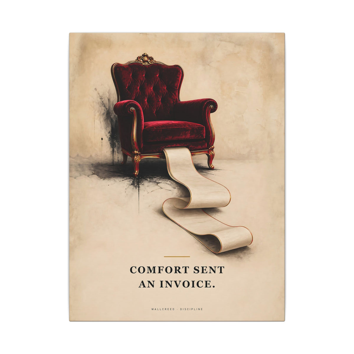Comfort Sent an Invoice - Funny Wall Art | Canvas