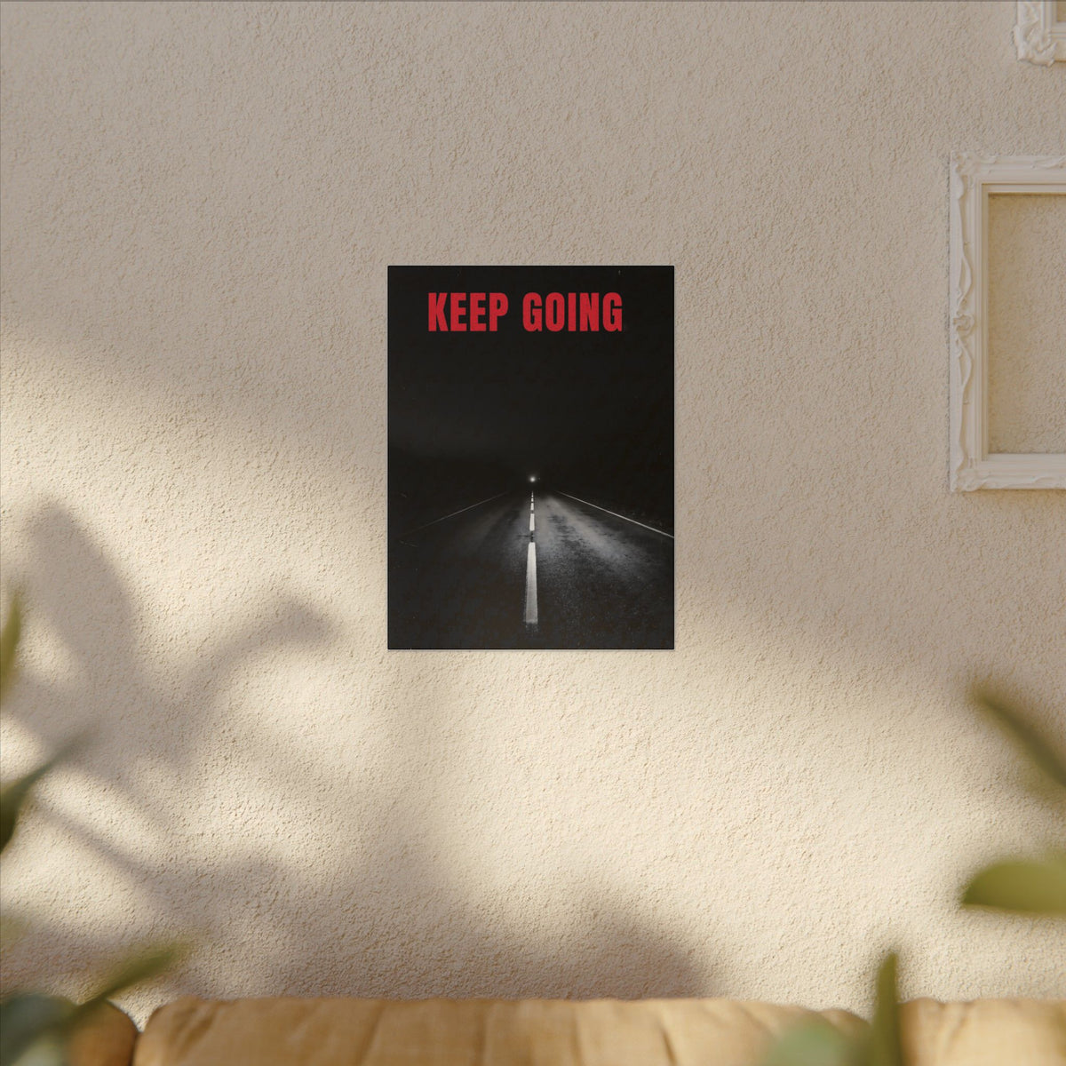The Extra Mile - Night Road Wall Art | Canvas