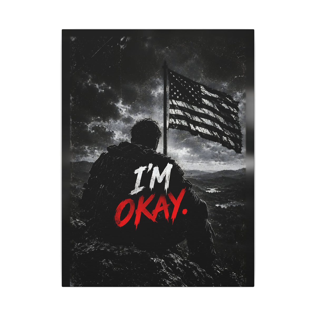 I'm Okay - Man Cave Wall Art | Canvas